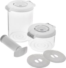 Набор вакуумных контейнеров Status VAC-RD-Round White