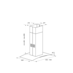 Вытяжка Kuppersberg KAMINOX 60 X 4HPB
