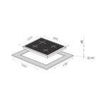 Варочная поверхность MAUNFELD MVCE59.4HL.1SM1DZT-WH