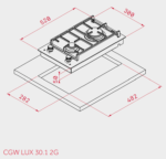 Варочная поверхность Teka CGW LUX 30.1 2G AI AL CI NAT