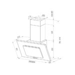 Вытяжка MAUNFELD Tower CS 50 нержавеющая сталь\черное стекло