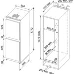 Встраиваемый холодильник Franke FCB 320 NR MS A+