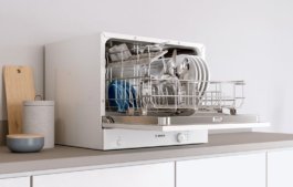 Компактная посудомоечная машина Bosch SKS62E22RU: найдется место на каждой кухне