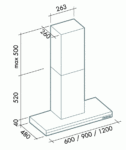 Вытяжка Falmec LUMEN 60 P.E. INOX Арт. CLUN60.E0P1#NEUI491F