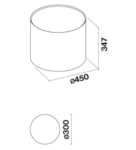 Вытяжка Falmec TWISTER E.ION IS TITAN 45cm Арт. CEWI45.E0P6#ZZZ9441F