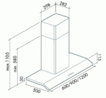 Вытяжка Falmec CONCORDE STEEL 120cm Арт. CCDN20.E0P1#ZZZI491F