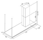 Вытяжка Falmec LUMEN ISOLA STEEL 175 DX Арт. CLUI75.E0P2#NEUI491F