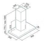 Вытяжка Falmec LUX FASTEEL 90 Арт. CLXN90.010P2#ZZZX491F