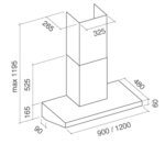 Вытяжка Falmec MARTE PRO 120 Арт. CMHN20.E3P2#ZZZI410F