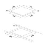 Варочная поверхность Falmec PIANO INDUZIONE 59x52 Арт. P01F5952.00#ZZZN400F