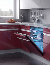 Регулировка верхней корзины по высоте 