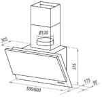 Вытяжка MAUNFELD Araks SBL 50 черный