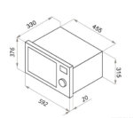 Встраиваемая микроволновая печь MAUNFELD JBMO.20.5GRBG