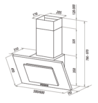 Вытяжка HOMSAIR BELL 60 ЧЕРНЫЙ