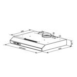 Вытяжка HOMSAIR HORIZONTAL 60 ЧЕРНЫЙ
