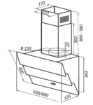 Вытяжка HOMSAIR VERTICAL 60 БЕЛЫЙ