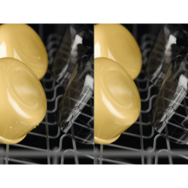 Идеально чистая и сухая посуда без разводов